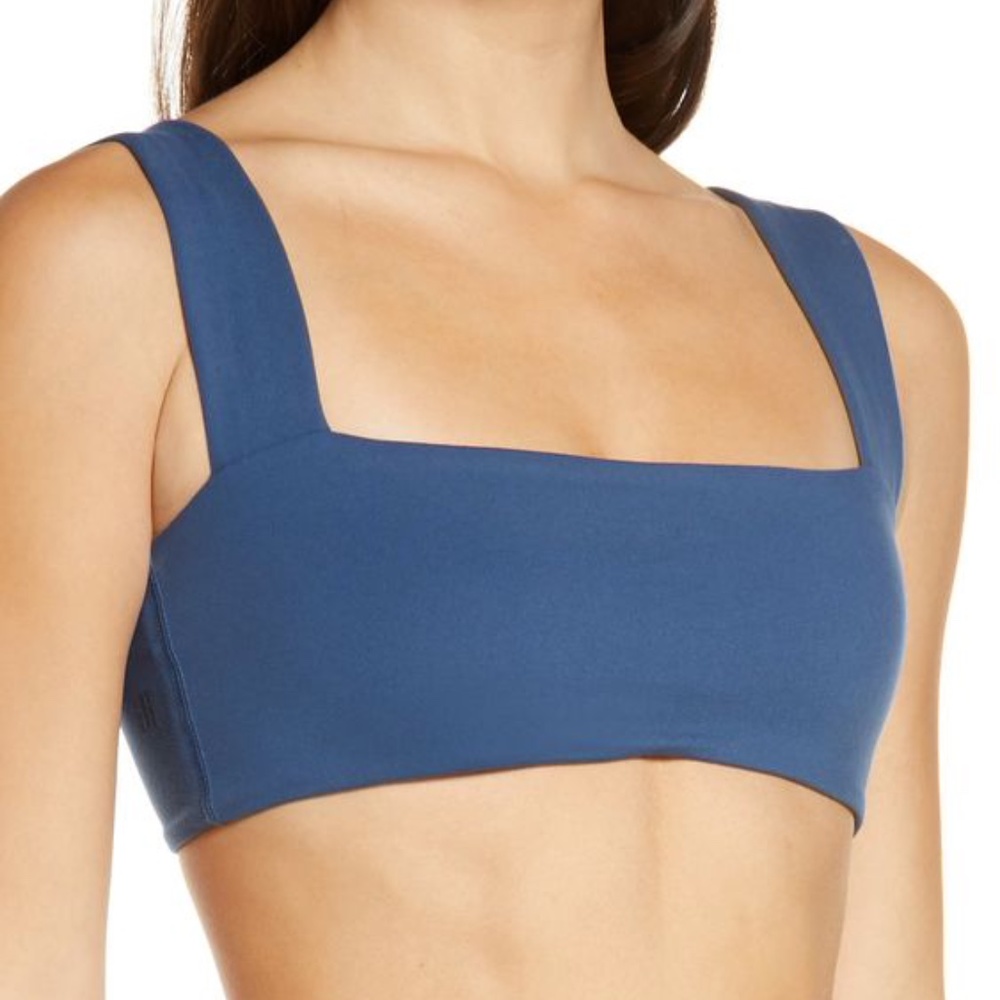 WeWoreWhat Bandeau Sports Bra in Pale Blue